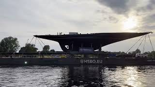 Transport J CLASS yacht Hanuman to the Port of Meppel for refit at Holterman Shipyard [upl. by Nahsin701]