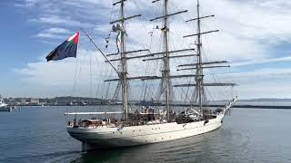 Gorch Fock Windjammerparade 2022 zur Kieler Woche [upl. by Ide]