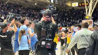 UNC Basketball Tar Heels Celebrate Win At Duke [upl. by Rees]