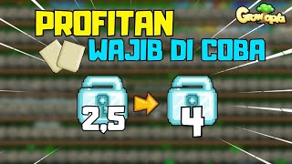 PROFITAN 2DL MASSING INI AJA  Growtopia profit 2024 growtopiaindonesia [upl. by Nylesoy]