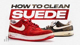 Nike Air Force 1 Suede Shoe Cleaning Tutorial [upl. by Otrevogir313]