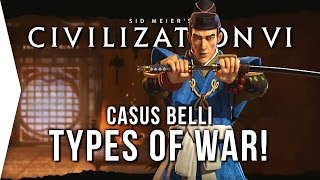 Civilization VI ► Types of WAR in Civ 6 Casus Belli [upl. by Dillie]