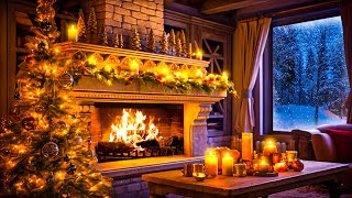 247 Classic Christmas Music with Fireplace 🎅🏼🎄 Instrumental Christmas Piano amp Relaxing Fire Sounds [upl. by Ardnassela]