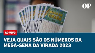 🔴 AO VIVO Assista quais são os números da MegaSena da Virada 2023 [upl. by Otrebmuh]