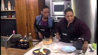 Recipes Souped up Soup Vegetable and chickpea tagine and carrot fritters 7 July 2014 [upl. by Nod]