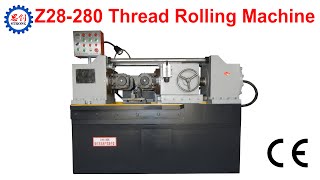 Working Effect of Z28280 Hydraulic Thread Rolling Machine [upl. by Klemm177]