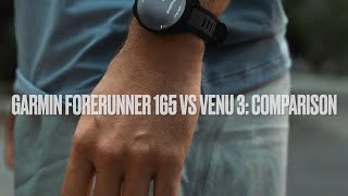 Garmin Forerunner 165 vs Venu 3 comparison feature [upl. by Borroff]