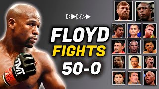 Floyd Mayweather all fights  50  0 Tribute to Mayweather By TopNewsage [upl. by Bonneau]