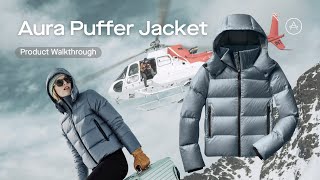 The Aura Puffer Jacket  Product Walkthrough  AETHER Apparel [upl. by Graf]