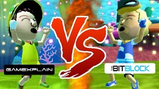 GameXPlain VS TheBitBlock  Mario Golf World Tour [upl. by Hewet557]