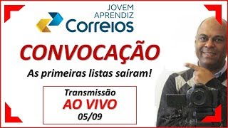 Jovem Aprendiz Correios  LIVE transmissão ao Vivo [upl. by Dahsraf]