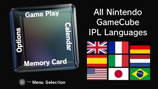 Nintendo GameCube Menu  IPL  All Languages Update [upl. by Lambrecht783]