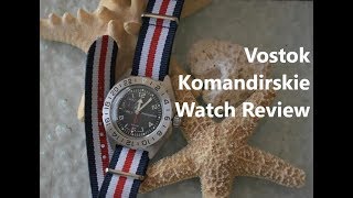 Vostok Komandirskie 650539 Watch Review amp CloseUps [upl. by Nlyak]