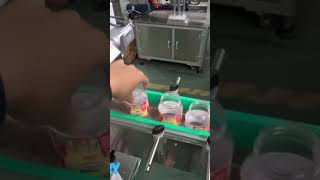 Oval Shape PET Jar Full Wraparound Labeling Machinelabelingmachine labelermachine [upl. by Anrahc]