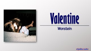 Wonstein  Valentine RomEng Lyric [upl. by Thgiwd]