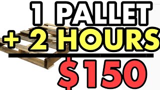 Build THIS Simple Pallet Wood Creation  You Wont Believe How Quickly It Sells [upl. by Gunning443]