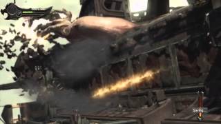 God of War Ascension Aegaeon Hand Parasite Boss Fight 1 [upl. by Fredra]