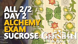 All Alchemy Exam Day 2 Genshin Impact [upl. by Zaslow]