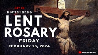 HOLY ROSARY FRIDAY 💜 Lent 2024 💜 February 23 💜 Prayers for Lent [upl. by Wagshul]