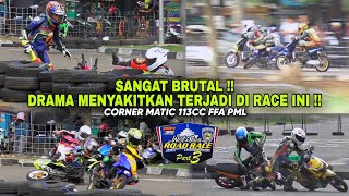 SALING NGOTOT‼️HINGGA DRAMA CR4SH MENTAL TERJADI DI FINAL MATIC 113CC FFA PML WEST JAVA ROADRACE [upl. by Anitsirt]