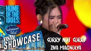 ZIVA MAGNOLYA  SORRY NOT SORRY Demi Lovato  FINAL SHOWCASE  Indonesian Idol [upl. by Enomrej]