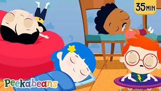 Ten In The Bed Song 🔟😴 Peekabeans Version More Kids Songs amp Nursery Rhymes [upl. by Felicidad]