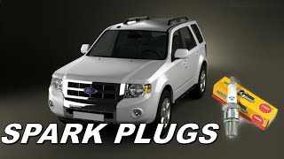 How To Replace Spark Plugs Ford Escape 20082012 ford escape spark plug replacement  fordescape [upl. by Delisle]