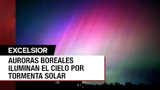 Así se vieron las espectaculares auroras boreales en el mundo y en México [upl. by Lucas]