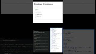 Create checkbox in dropdown list html html shortvideo shorts [upl. by Catt]