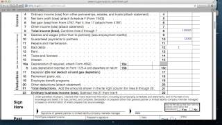 How to Fill Out Form 1065 for Partnership Tax Return [upl. by Anaicul]