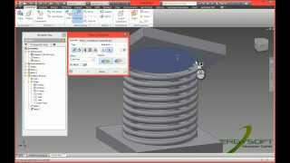 Autodesk Inventor  Drive Adaptive Spring ภาษาไทย [upl. by Ahtreb974]