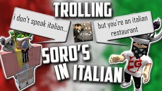 ROBLOX Trolling Soros Speaking Italian Subtitles [upl. by Nylodnew803]