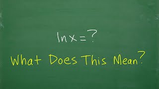 What does LNx  in math [upl. by Ahsaeyt]