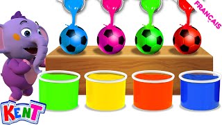 Apprendre les couleurs Ball  Comptines   Bébé Kent [upl. by Nosnirb769]