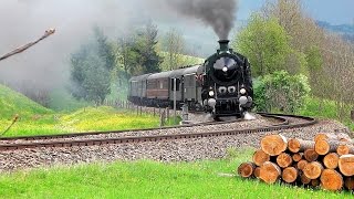 Bayerische S 36 auf der Allgäubahn  Bavarian steam train [upl. by Assir]