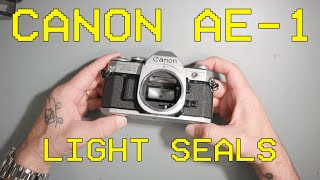 Canon AE1 Fixing Light Leaks with Light Seals [upl. by Johst]