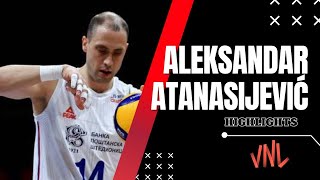 Aleksandar Atanasijević HIGHLIGHTS  Brazil 🇧🇷 🆚 Serbia 🇷🇸  Mens Volleyball VNL 2024 [upl. by Cletus]