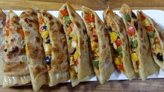 Pizza Paratha by Farjanas RecipeWhole Wheat Cheesy Parathaপিজ্জা পরোটা রেসিপিচীজ পরোটা রেসিপি। [upl. by Nosyrb]