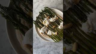 Asparagi arrostiti con burrata limone e crema di arachidi [upl. by Haggi]