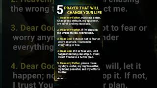 5 Prayer That Will Change Your Life shortsfeed prayerfortoday dailyprayer [upl. by Yemane]