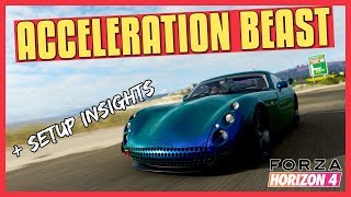 Forza Horizon 4  Awesome Acceleration in the NEW TVR Tuscan S Tuning Insight [upl. by Stolzer]