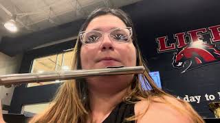 Sleigh Ride at my school Christmas concert 2nd flute perspective [upl. by Nhar822]