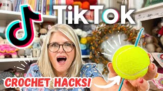 Testing 10 VIRAL CROCHET TIKTOK Hacks  DO THEY ACTUALLY WORK [upl. by Nodaj720]