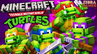 Teenage Mutant Ninja Turtles DLC  Zebras Minecraft Fun [upl. by Sherl]