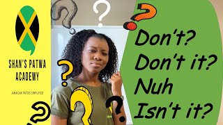 How to say quotDontquot in Jamaican Learn Jamaican patois [upl. by Rubin]