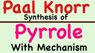 Paal knorr synthesis of pyrrol with Mechanism  Very Easy Method [upl. by Nnylylloh587]