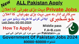 Private Jobs in PakistanJobs in Pakistan 2024Private jobs 2024 October jobs [upl. by Mada272]