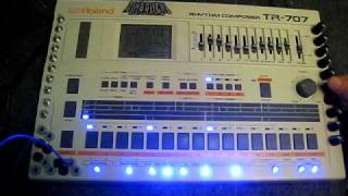 Diabolical Modified Roland TR707 NEW MKII Version vid1 [upl. by Mittel]