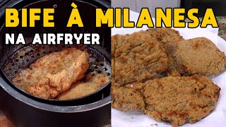 Como Fazer Bife à Milanesa na Airfryer  Tv Churrasco [upl. by Dinsdale]