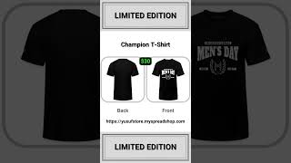 Champion T Shirt  International Mens Day champion tshirt customized mensday menstyle ootd [upl. by Nosduh]